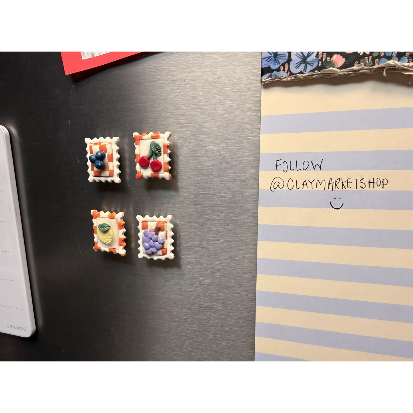 Fruit Picnic Quilt Magnets