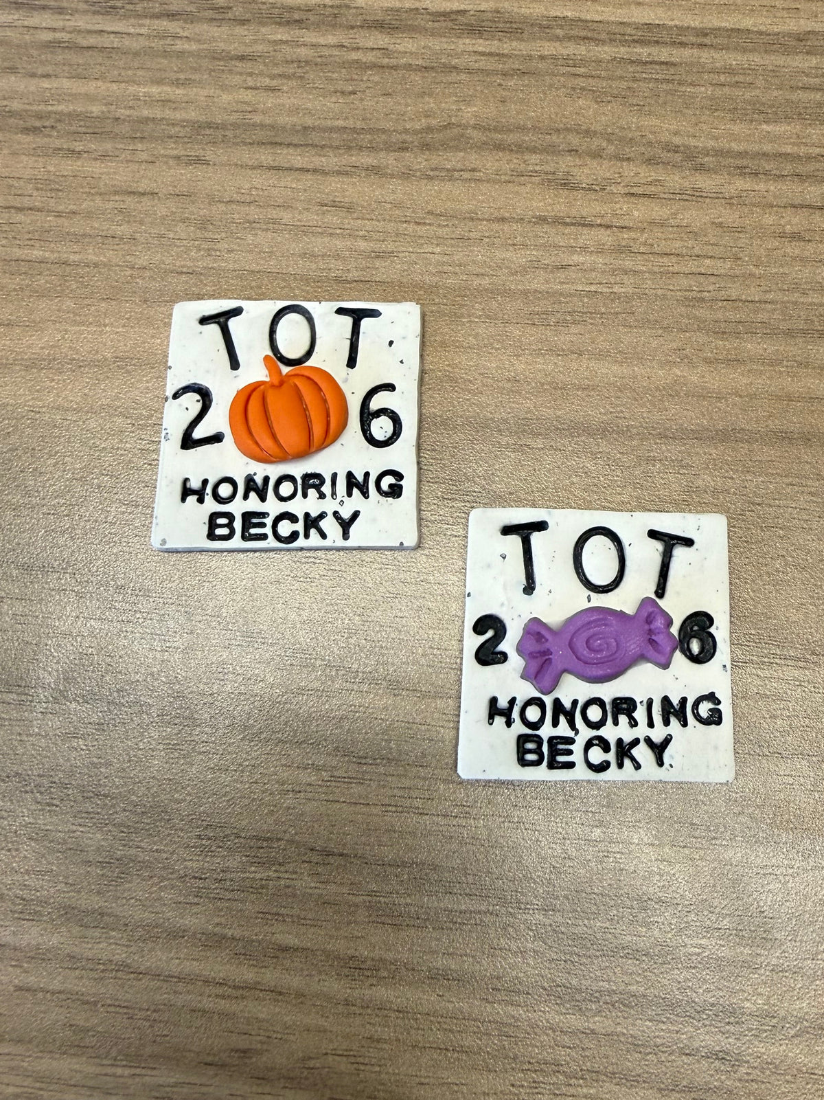 TOT commemorative pins