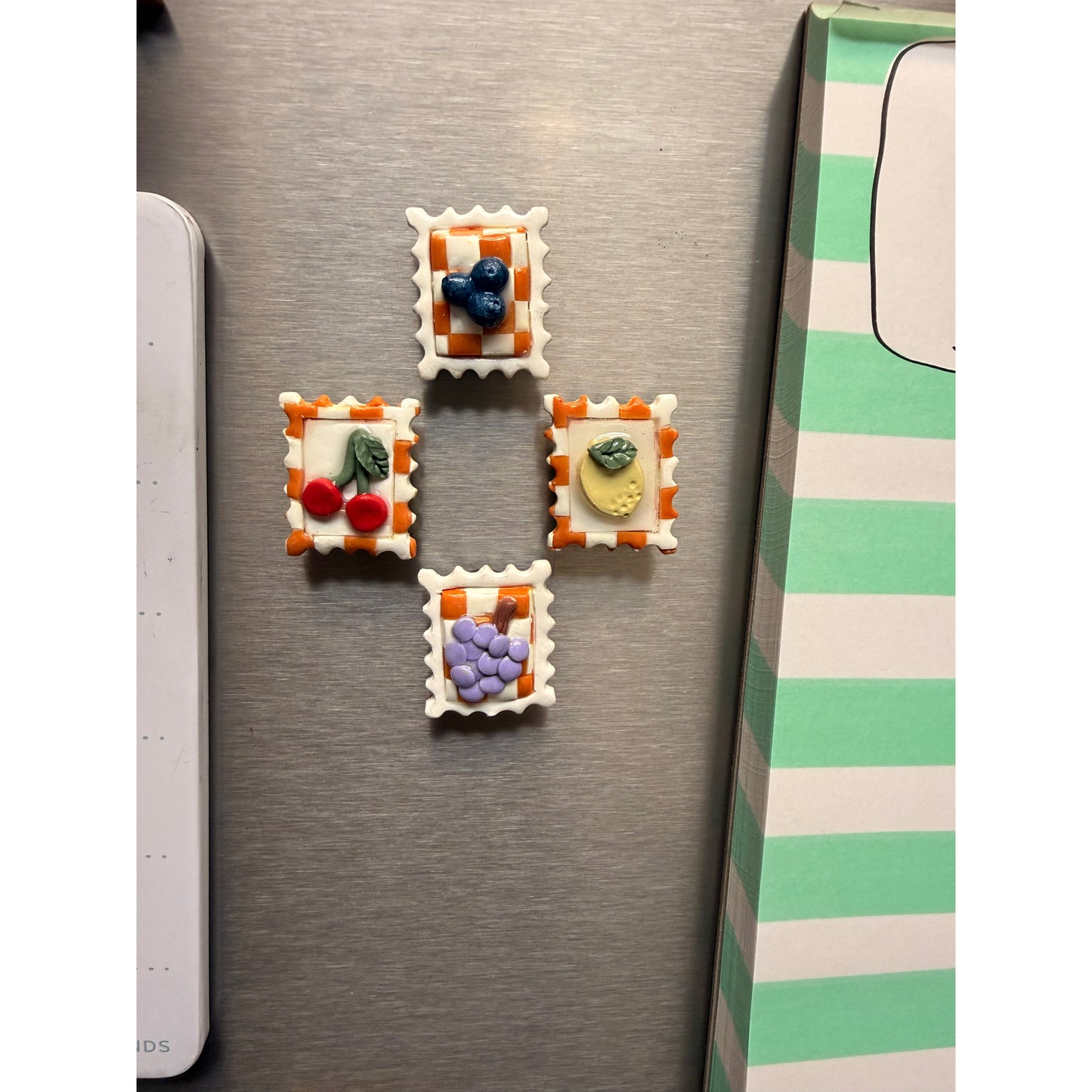 Fruit Picnic Quilt Magnets