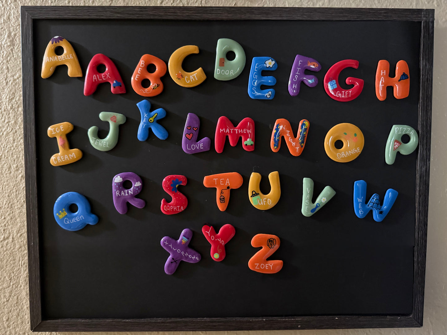 Alphabet magnet set