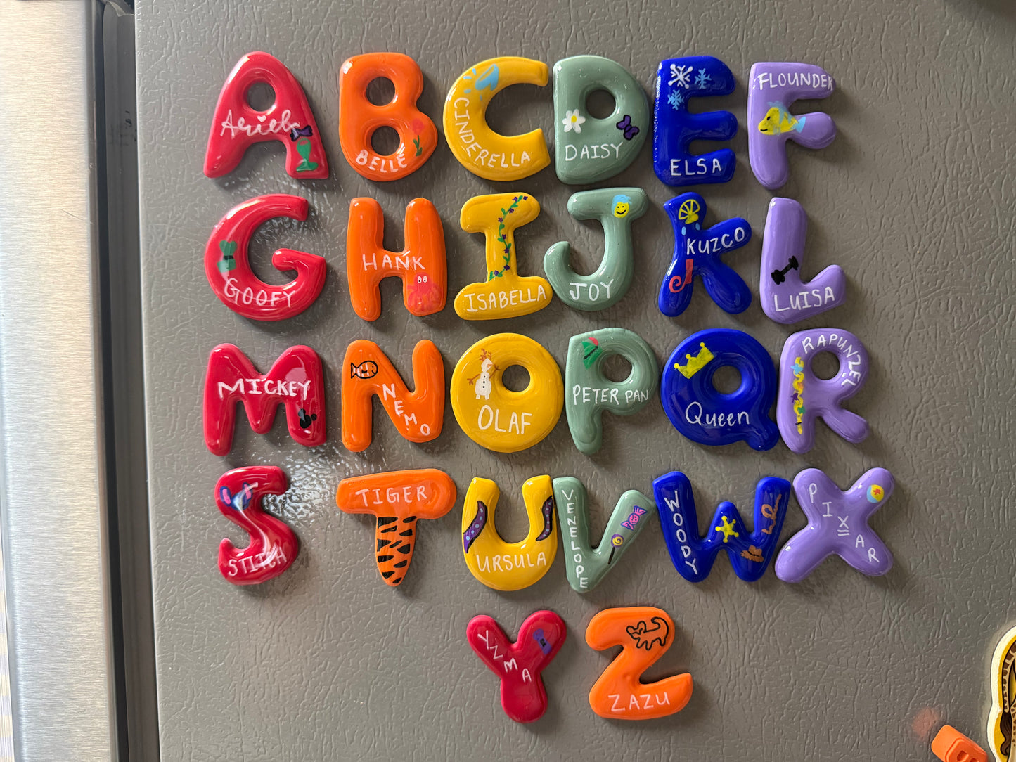 Alphabet magnet set