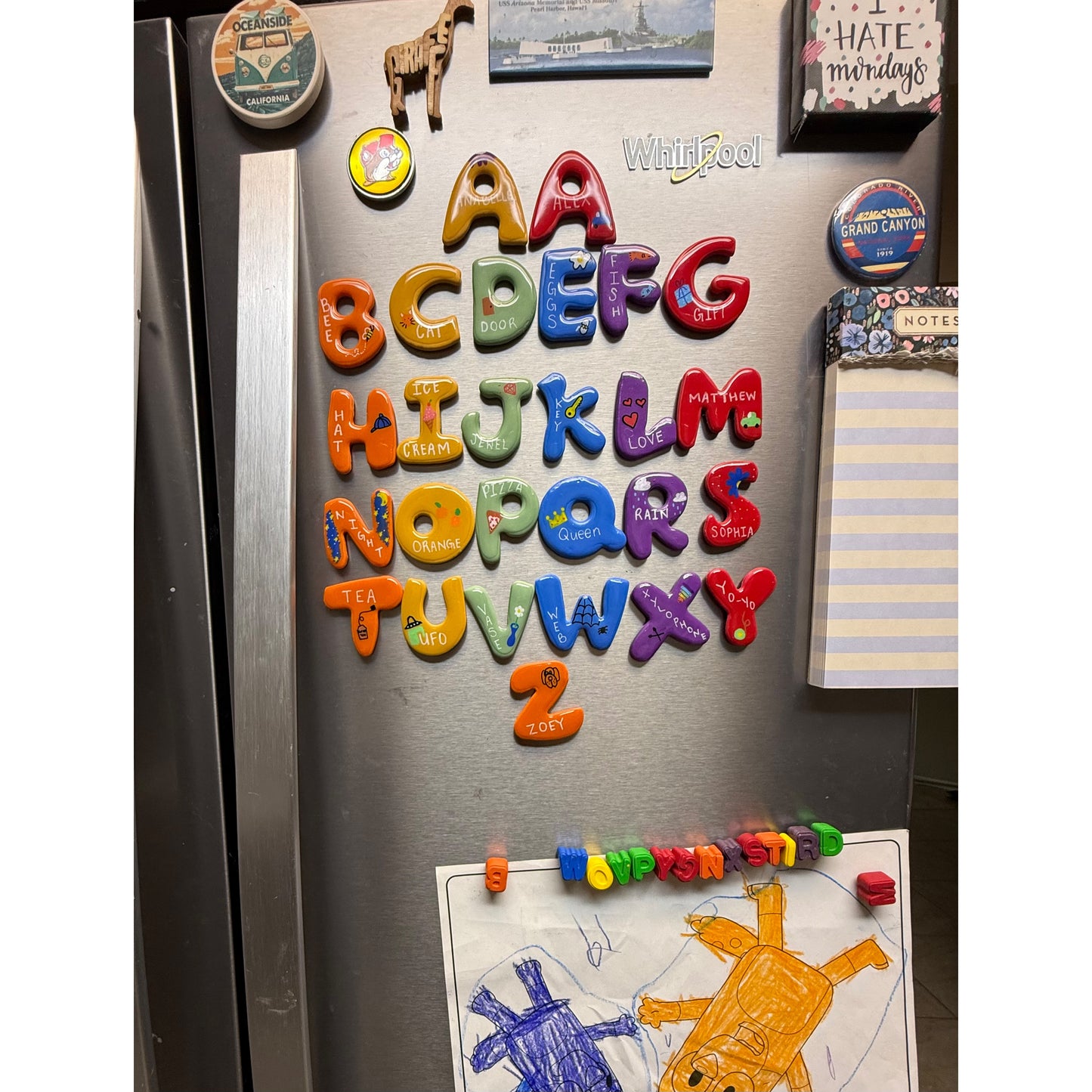 Alphabet magnet set