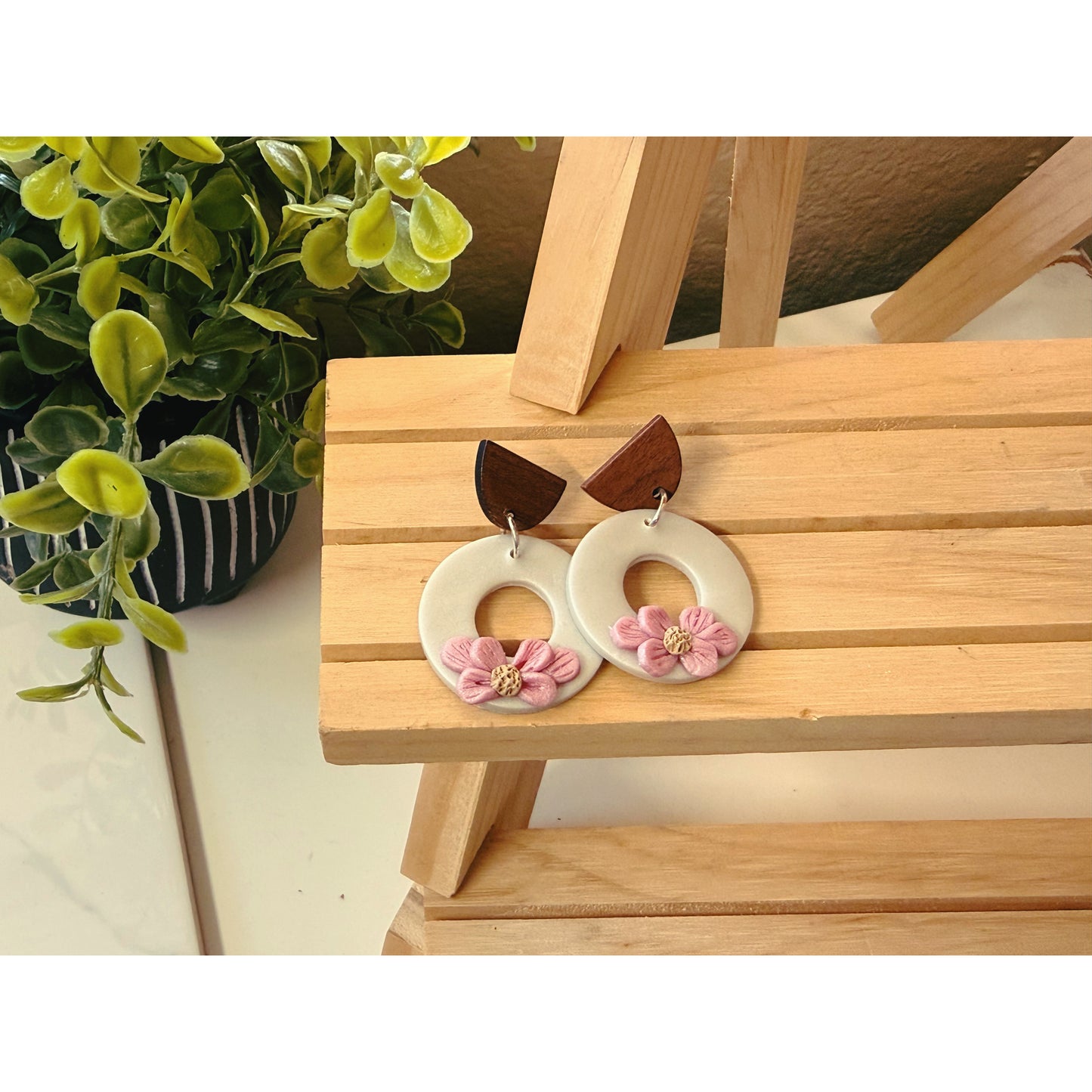 Spring blossom hoops