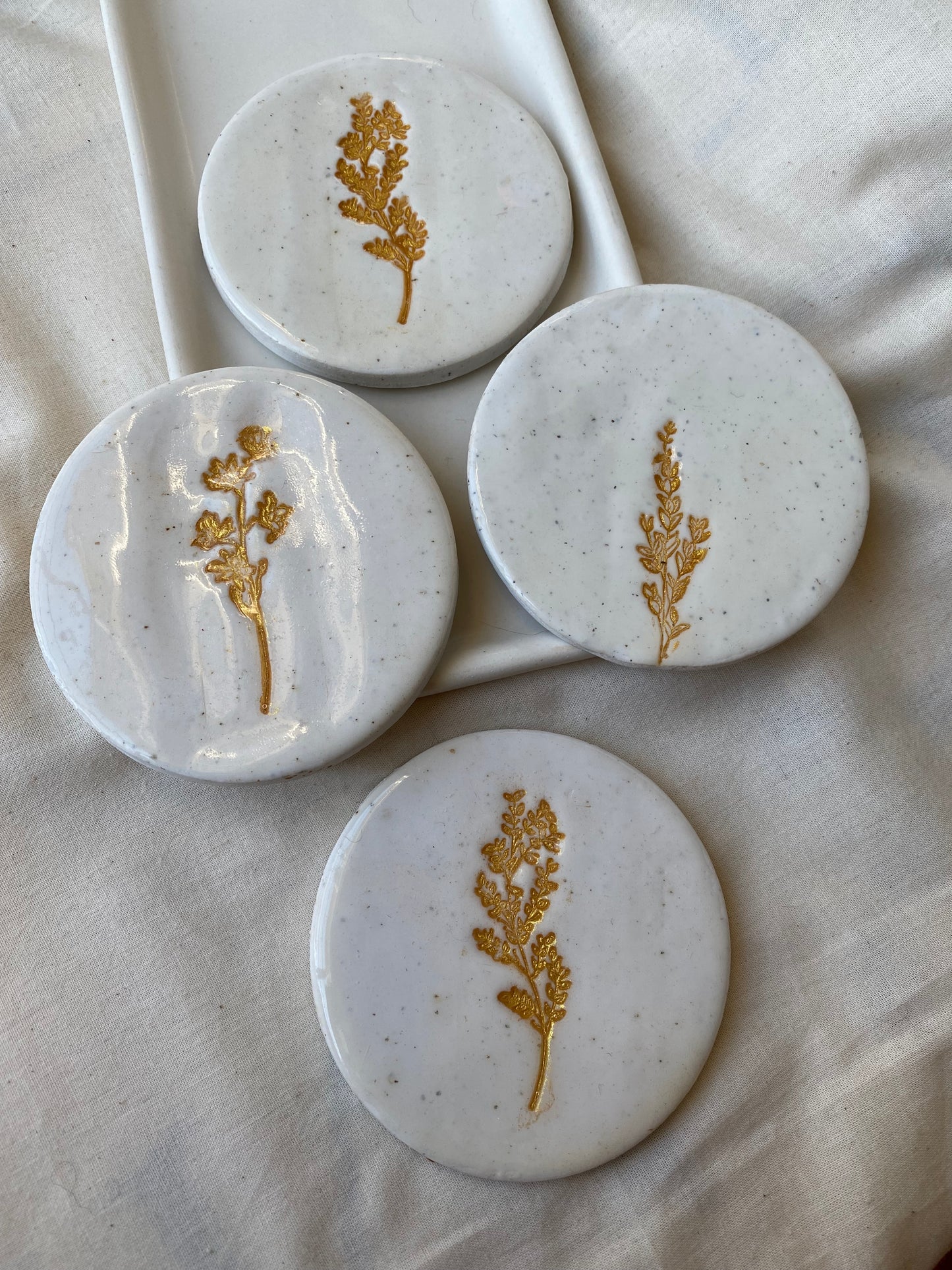 Clay coasters