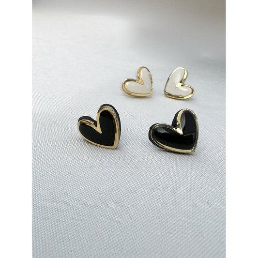 Heart studs