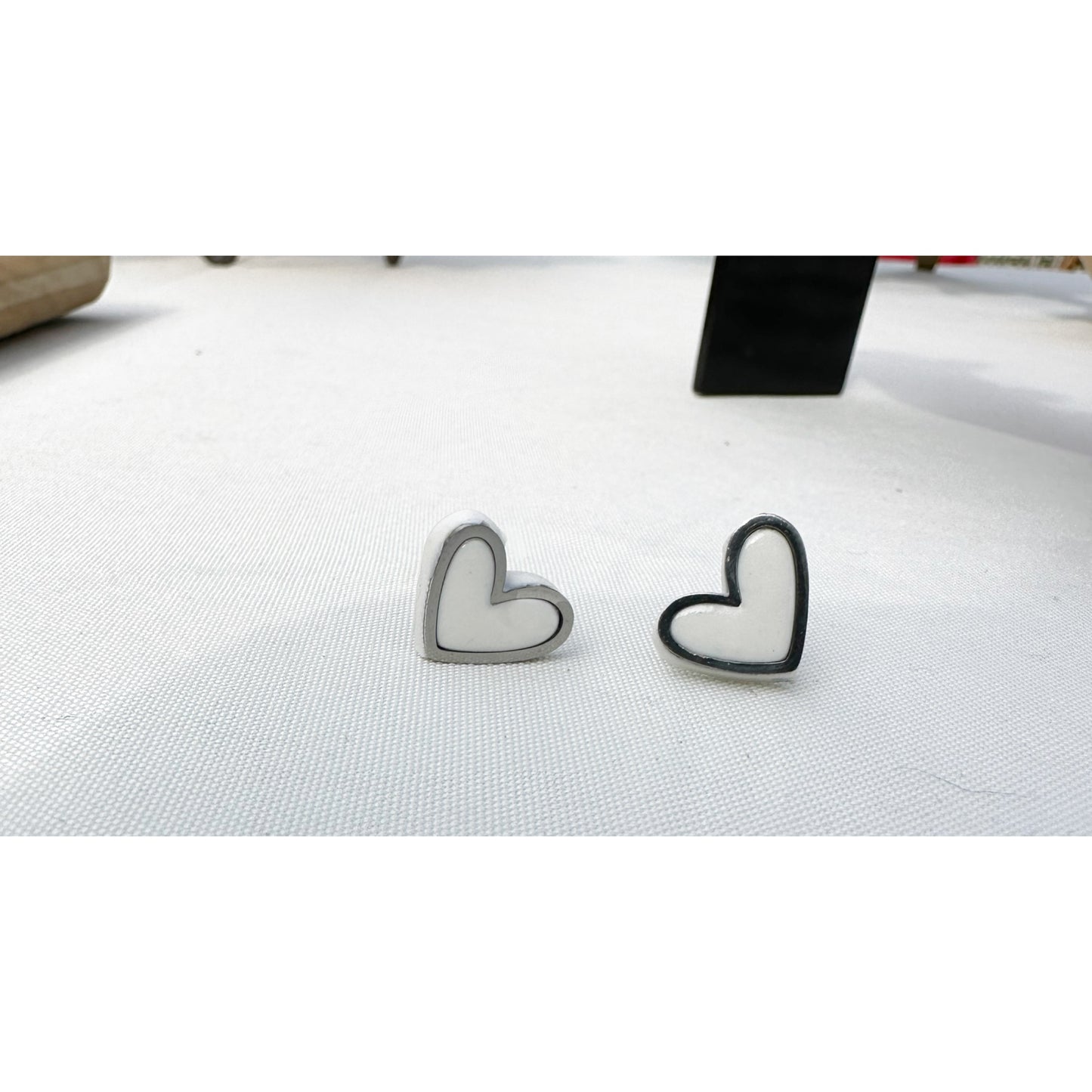 Heart studs